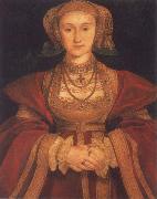 Portrait of Anne of Clevers,Queen of England Hans holbein the younger